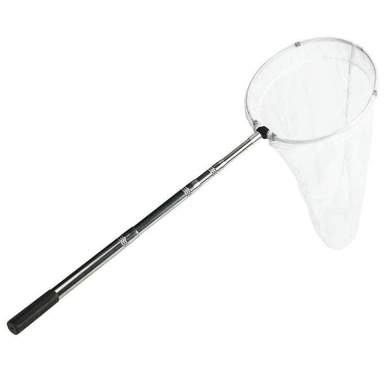 RESTCLOUD Insect and Butterfly Net with 12" Ring, 24" Net Depth, Strong Stainless Telescoping Handle Extends to 38 Inches - Image 1